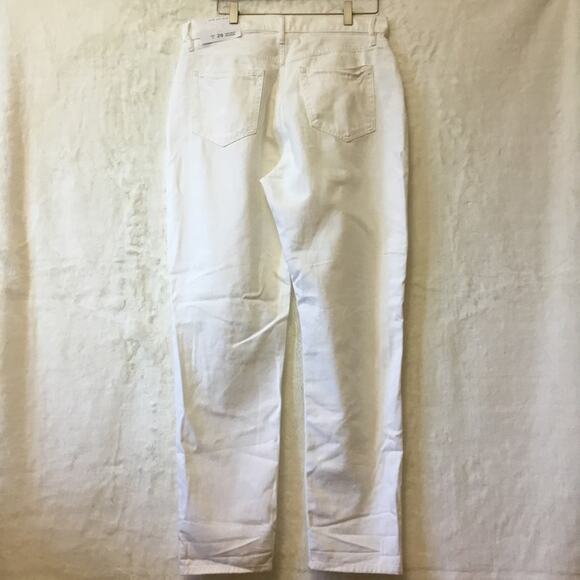 Loft White High Waist Boyfriend Jeans - Picture 5 of 15
